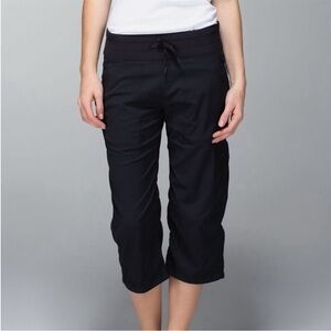 Lululemon Black Studio Crop Pants size 8
